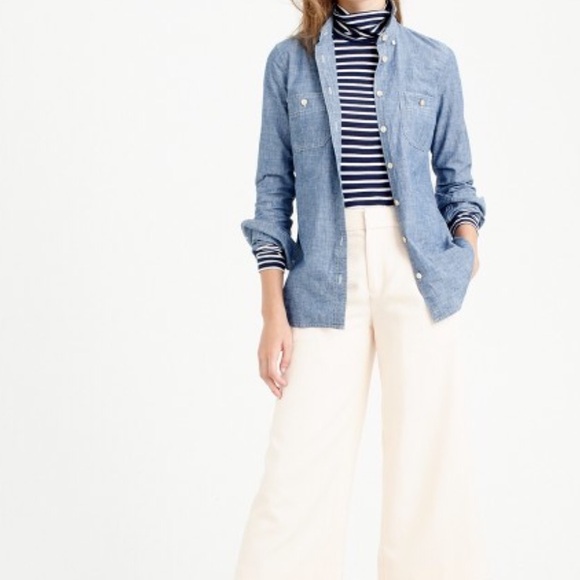 J.Crew selvedge chambray shirt sizes 6,8 EUC - Picture 4 of 4